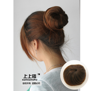 Comb wig hair-free ball-head Taoist nun head pull rope button direct contract for holiday letting Spathe