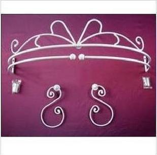 European style Iron art Bed mantle shelf Bedside Decorative frame Curtain Bed frame Bracket Circular princess court Mosquito net framein the Bedclothes , Bed mantle category - from Buy2taobao.com to provide professional Taobao agent buy service