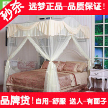 皇冠 远梦家纺 拱形/优雅/华丽型宫廷蚊帐 加粗厚支架 三开门落地