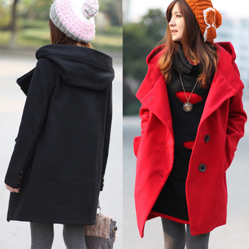 Spring into the new Barret coat ladies Lady ladies new red long Korean girl coats