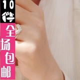 0641 2012新款 韩版饰品批发 指环 复古满钻闪亮桃心 戒指 女