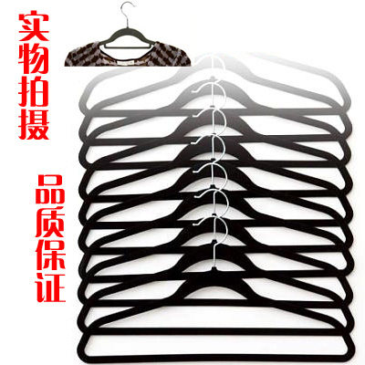 不累计包邮[JL6083]TV购物 高强度不留痕 植绒防滑魔术衣架挂衣架