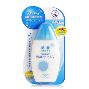 化妆品正品 曼秀雷敦 新碧水薄防晒露SPF25 PA++清透 100