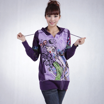 <em>卫衣搭配</em>_大码路易圣迪专柜正品印花烫钻<em>中长</em>