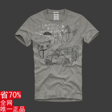 二等品新款男生圆领印花短袖日韩版情侣衣服af原单日本潮牌创意