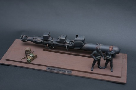 意大利人操鱼雷模型XMAS第十突击队潜艇模型