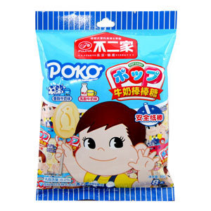  不二家 8支装牛奶棒棒糖（牛奶+乳酸味）低糖 46g