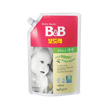 【北京满6免邮】韩国B&B保宁婴幼儿抗菌洗衣液1300ML 香草型 袋装