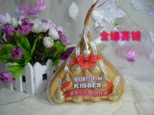 【新品】好时 KISSES(散装盒装)巧克力 水滴盒/中礼盒/10粒装