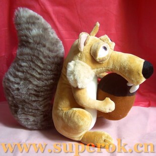 送女友冰河世纪犬齿松鼠\/毛绒玩具\/公仔小松鼠