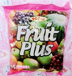  马来西亚维多利fruitplus果超水果软糖500g什果喜糖 年货