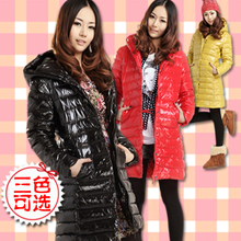 2011冬新款 原价659元艾夫斯女修身纤瘦长款羽绒服21142172007