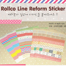 ���� Rollercoaster �������װ���� Line reform sticker 6����