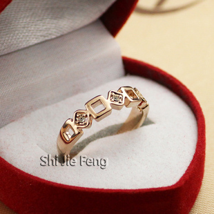  伊泰莲娜丽晶饰品批发 时尚正品戒指指环钻戒 韩国小指尾戒潮人女