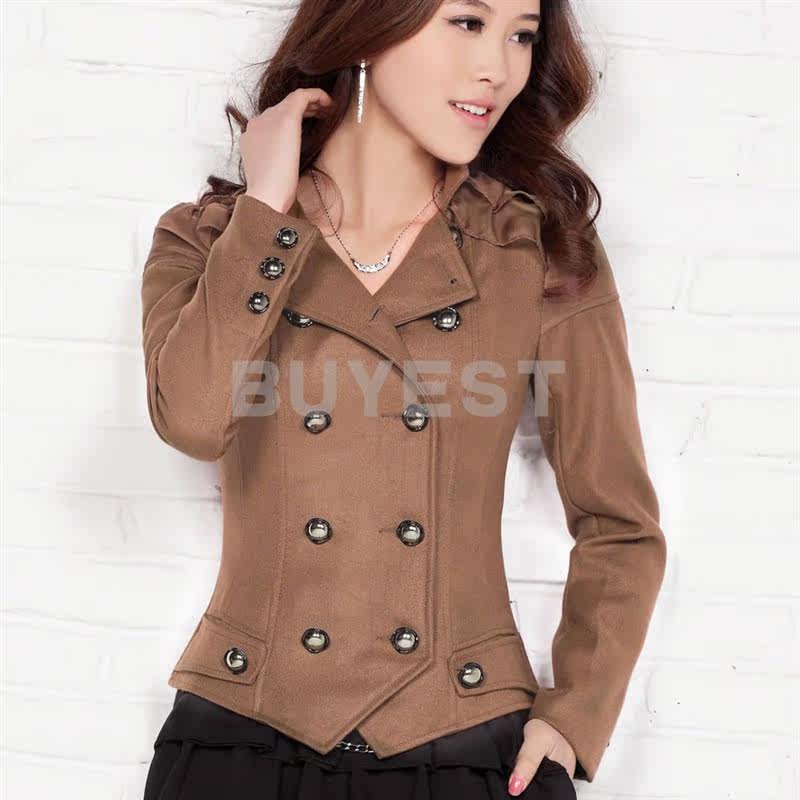 [<span class=H>ON</span><span class=H>LY</span> SZ]2011秋装 小立领收腰修身小西服外套女装正品 咖色黑色