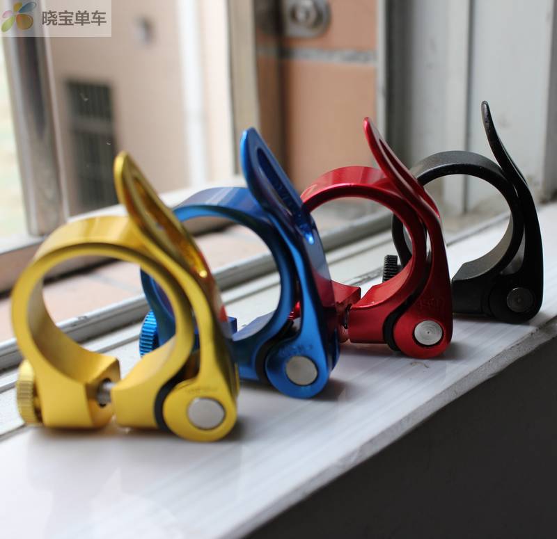 Mountain bike Road vehicle Quick release seat tube clamp Color seat tube clamp 31.8 caliber suit 27.2 Seatpostin the Bike/Riding equipment/Parts and Accessories , Bicycle Parts/Fitting , Seat tube/Seatpost category - from Buy2taobao.com to provide professional Taobao agent buy service