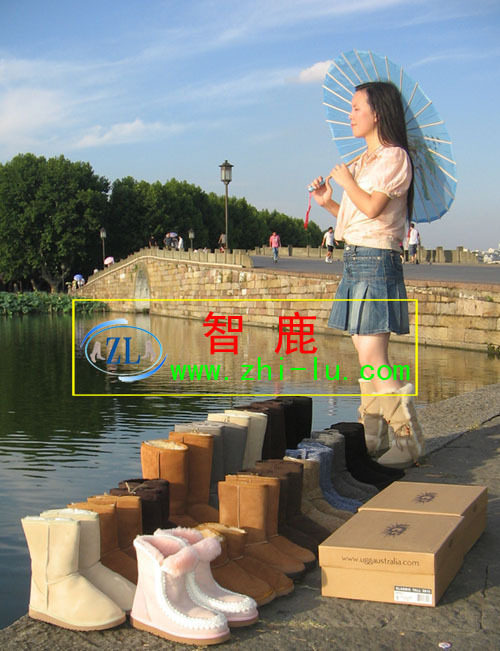 �𱬿� ȫɫ ��α�̱���ƷUGG5815��ó��ţƤ��ëѩ��ѥŮЬ�ؼ�