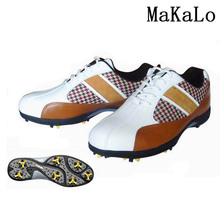 正品 MAKALO 高尔夫球鞋 高尔夫鞋 活动钉 进口牛皮  特价