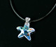 小海星吊坠 施华洛世奇水晶吊坠