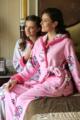  冲5钻包邮 09芬腾睡衣女士珊瑚绒睡衣套装家居服Z527 两色选