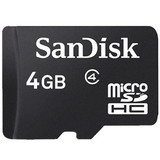 SanDisk/4g TF卡micro SD卡class4手机内存卡4GB存储卡 透明盒装