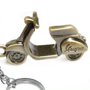 韩版迷你女式小摩托车钥匙扣 可爱创意礼品小