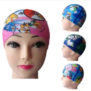2016 高级莱卡儿童泳帽 超可爱卡通儿童游泳帽 男童女童泳帽