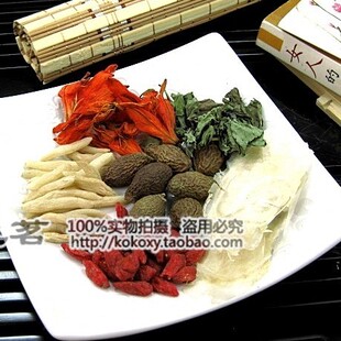 包邮 胖大海清肺润肺茶 薄荷清凉润喉茶 咽炎花茶 清热去火花草茶