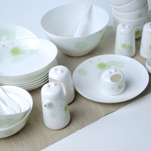 Pure hand-made bone China Maener Snow Elf catering appliances set  dinner table 36 kitchen gift sets