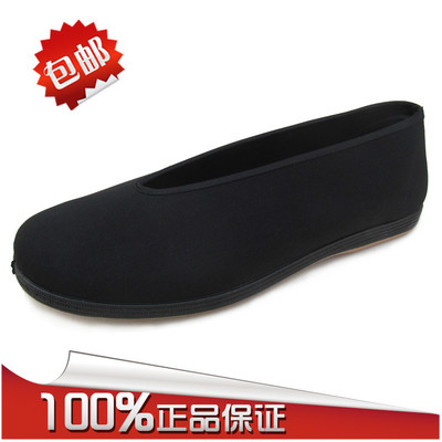 包邮正品老北京男士圆口布鞋男款休闲鞋男功夫鞋单鞋超柔软元口鞋