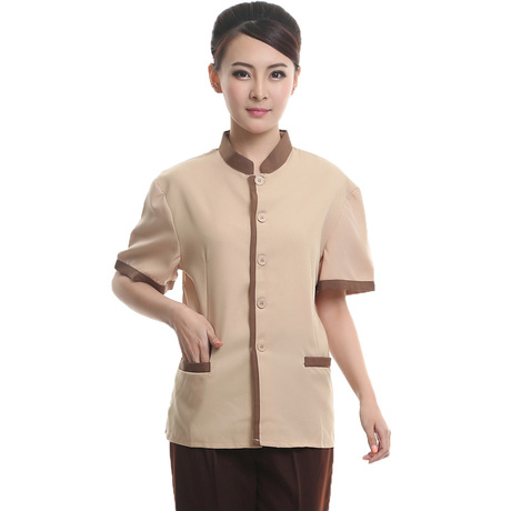 店工作服夏装女保洁服短袖宾馆客房员工制服楼