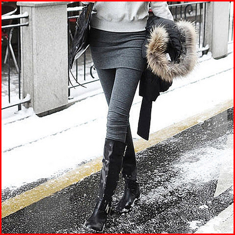 带裙打底裤假两件打底裤裙...