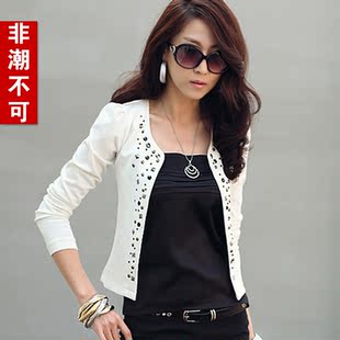  正品牌 春秋季新短款外套女 韩版修身百搭小外搭开衫大码披肩