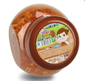  不二家棒棒糖桶装奶茶巧克力60支 罐装喜糖批发食品零食15省包邮