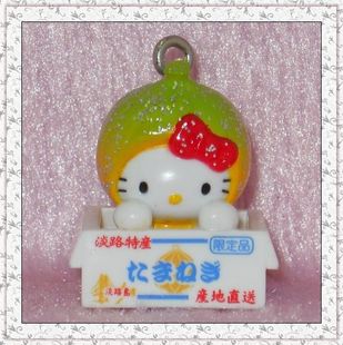 正版 Hello Kitty 地域限定08年 淡路特产洋葱头造型 手机链