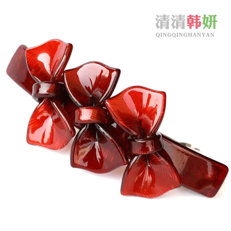 蝴蝶结顶夹头花发夹...