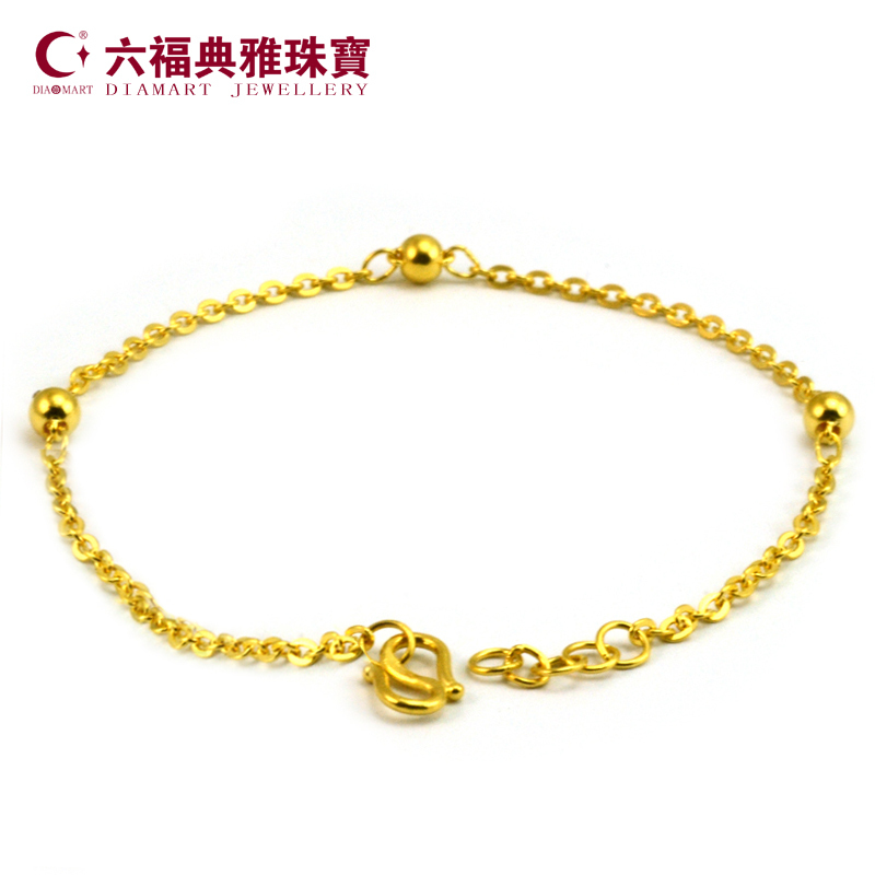 六福典雅珠宝正品24K 999千足金手链纯金黄金手链结婚 女士款 六福典雅珠宝正品24K 999千足金手链纯金黄金手链结婚 女士款