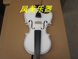 新品 小提琴 白色手工高档 小提琴 初学者选择 