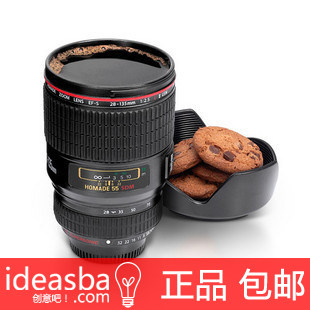 正品实拍【香港HOMADE】创意 佳能红圈单反正版镜头杯子lens cup