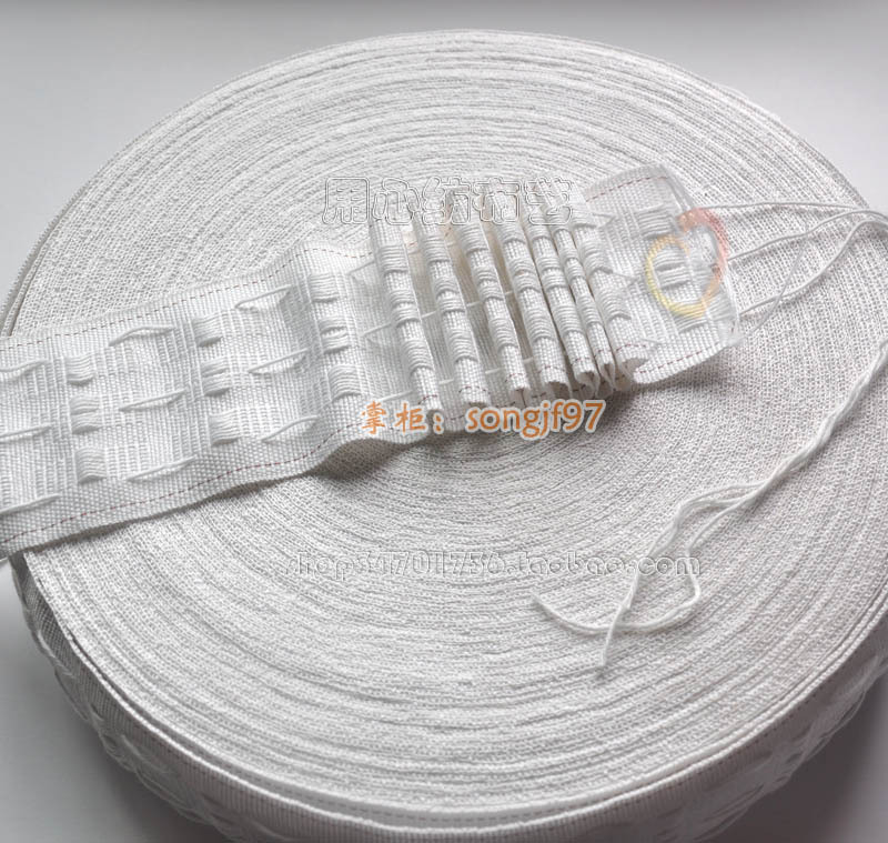 3线抽带 8cm 平纹 窗帘布带/窗帘抽带/窗幔抽带 窗帘配件 辅料在类目 居家布艺, 窗帘门帘及配件, 辅料配件, 无纺布中 - 来自Buy2taobao.com提供专业的淘宝代购服务