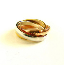 ������cartier������ɫõ����Ѹֽ�ָ Ů��14K ����ɫ