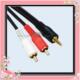 秋叶原Q-304 3.5mm转双莲花 1.8米 电脑连电视 音箱