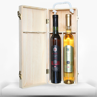  加拿大冰酒双支礼盒装 VQA认证进口红酒 云惜晚收冰甜葡萄酒组合