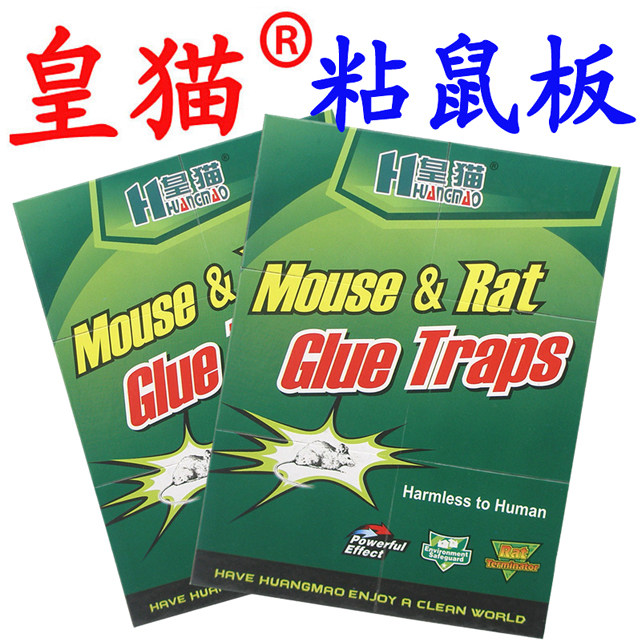 皇猫粘鼠板超强力老鼠粘家用粘鼠胶含引诱剂老鼠板大老鼠夹驱鼠器