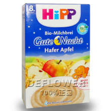 【含奶】德国喜宝HiPP有机晚安苹果燕麦米粉米糊250g*8个月12/12