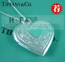 Fotograma 3 del corazón de Tiffany Collar plata de ley 925 cajas de regalo de la marca de joyería