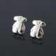 韩剧浪漫满屋宋惠乔戴的可爱银色小熊耳钉
