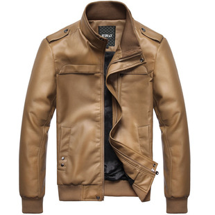  ERJ 春装新款机车皮衣 男士韩版修身潮pu皮夹克 男式皮衣新品