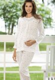 ◢┫宜栖正品┣◣月子服|哺乳衣|孕妇多功能睡衣328009 白底印花