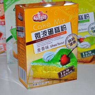  小彩娃 微波炉蛋糕粉 麦香味 1分钟制作 200克(0.24)